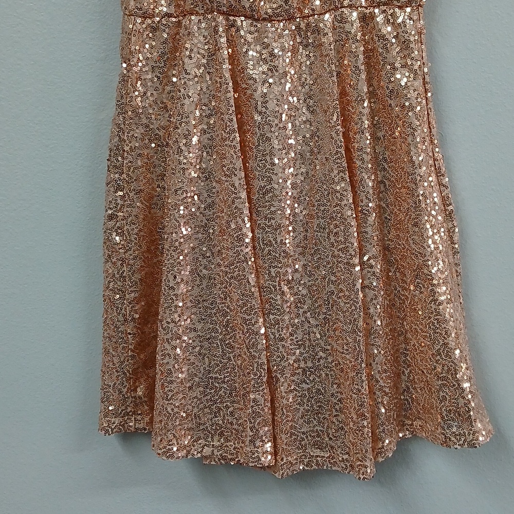 Belongsci Gold Sequin Sparkle Midi Dress Size Small - Picture 4 of 9